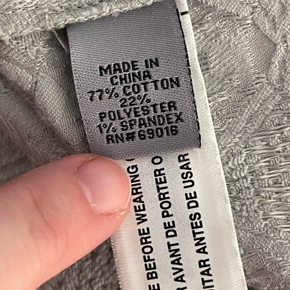 Ruff Hewn cotton textured gray Moto jacket - Picture 4 of 5